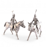 Pewter Polo Player Salt and Pepper Set
